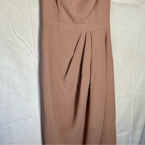 Anthropologie Bhldn Thompson Dress Formal Bone In Tulip Skirt Off Shoulder 4 - Picture 5 of 7